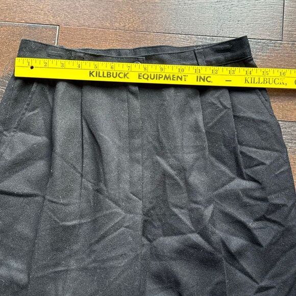 Vintage Pendleton virgin wool black trousers dress pants women’s size 12 made in - Picture 2 of 5